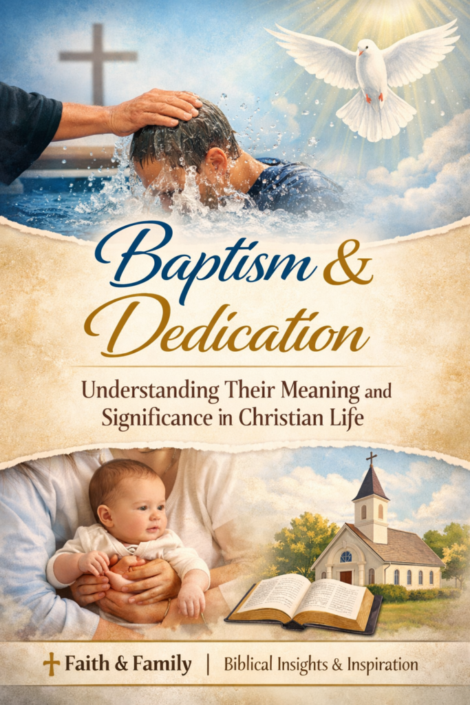 Baptism and Dedication: Understanding Their Meaning and Significance in ...