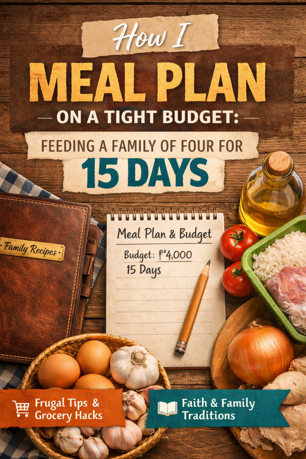How I Meal Plan on a Tight Budget: Feeding a Family of Four for 15 Days Blog